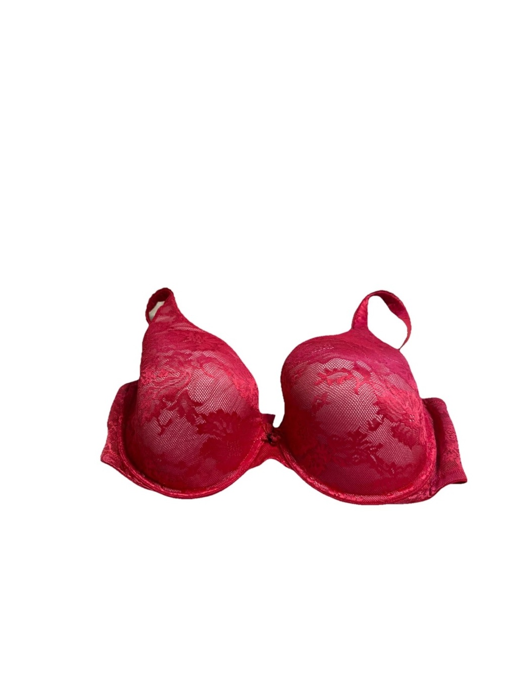 Victoria Secret Women’s Red Body Lined Perfect Coverage Bra! 36DD